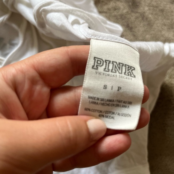 Victorias Secret Pink “Don’t Kale My Vibe” Racerback Tank Top - Picture 3 of 4